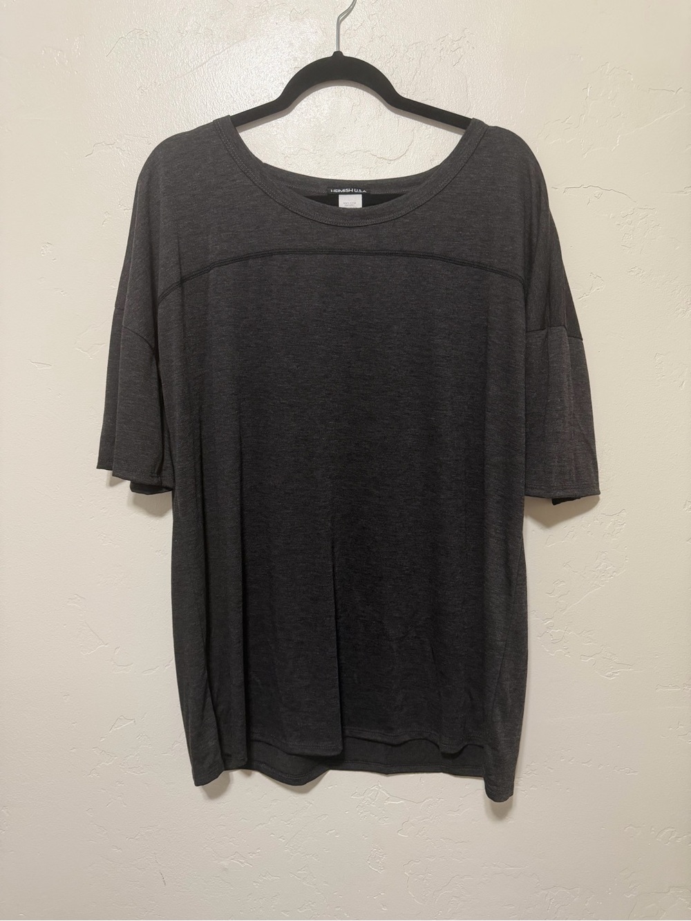 Heimish Women’s Charcoal Short-Sleeve Crewneck Tee - 3X
